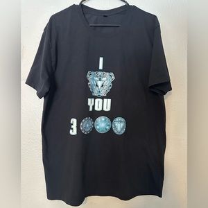 Disney Marvel Iron Man I Love You 3000 T-Shirt Avengers End Game Thor Ant Man